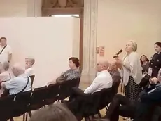 Il pubblico in sala Ajace nel corso dell'incontro a Udine