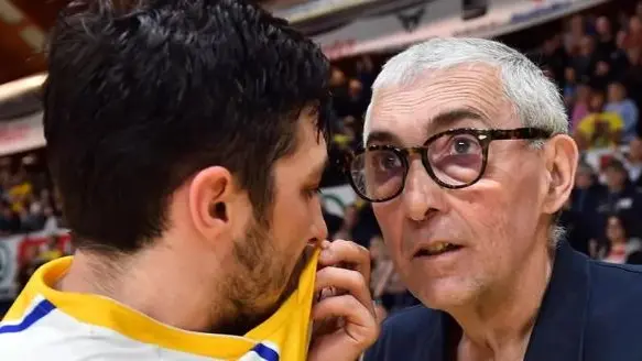 Lucio Redivo e coach Stefano Pillastrini (foto Petrussi)