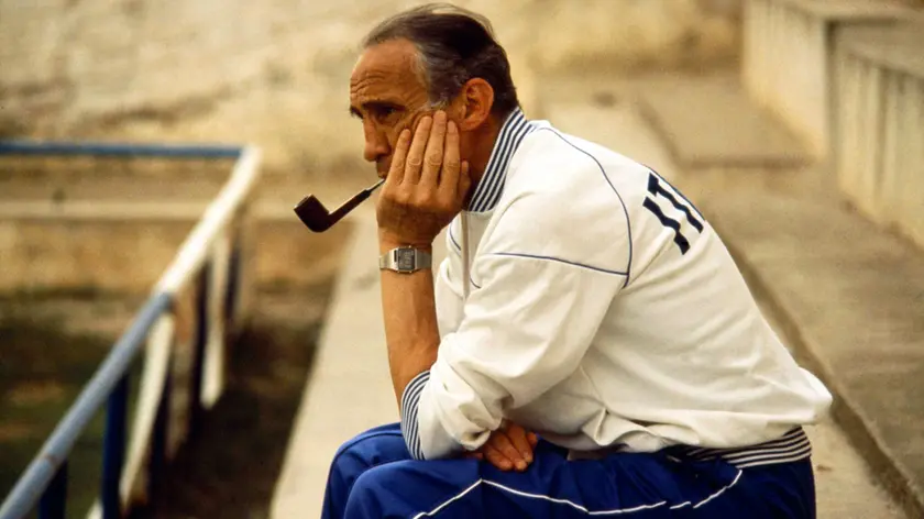 FILE - This undated file photo shows Italy's 1982 national soccer team coach Enzo Bearzot. Italian media have announced that Italy's 1982 World Cup-winning coach Enzo Bearzot died in Milan aged 83 on Tuesday, Dec. 21, 2010. Bearzot had been seriously ill for several years and will be survived by his wife Luisa, son Glauco and daughter Cinzia. (AP Photo/Lapresse, file) ITALY OUT