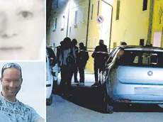 Nei riquadri Silvia Comello e Stefano Iurigh, a destra gli investigatori a Bicinicco la sera dell’omicidio