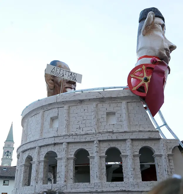 Remanzacco 21 Febbraio 2016. Mascherata di carnevale. Petrussi Foto Press