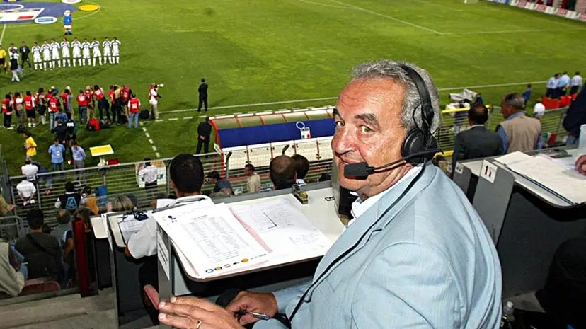 20020821-spr-trieste-calcio italia slovenia bruno pizzul foto sterle