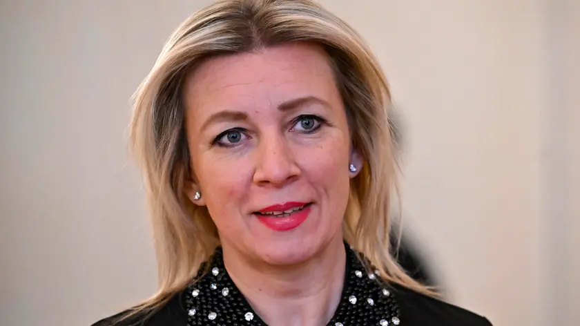 epa10483035 Russian Foreign Ministry spokeswoman Maria Zakharova is pictured before a meeting of Foreign Minister Sergei Lavrov and China's Director of the Office of the Central Foreign Affairs Commission Wang Yi in Moscow, Russia, 22 February 2023. Wang Yi arrived in Moscow on 21 February, and engaged in negotiations with the Secretary of the Security Council of the Russian Federation Nikolai Patrushev. At this meeting, Wang Yi stressed that Chinese-Russian relations are 'strong as a rock' and 'will stand the test in the changing international situation.' According to Wang Yi, Beijing is ready, together with Moscow, to resolutely defend national interests and promote mutually beneficial cooperation in all areas. EPA/ALEXANDER NEMENOV / POOL