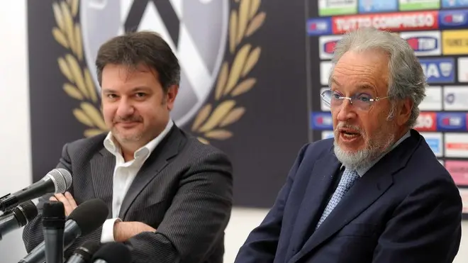 Udine 12 Marzo 2011. Conf. stampa Gianpaolo Pozzo sulla Polisportiva. Telefoto copyright Foto PFP