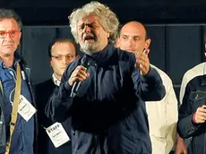 Udine 19 Aprile 2013. Comizio Beppe Grillo. Telefoto copyright Ag. Petrussi / Diego Petrussi