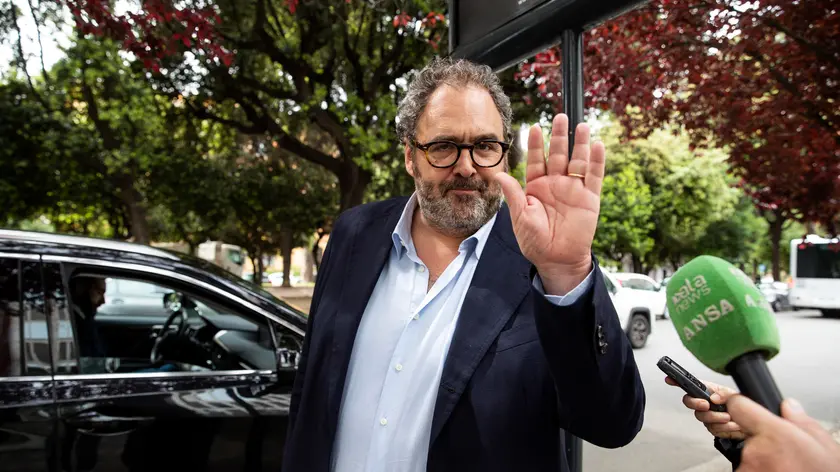 Il presidente Siae Salvo Nastasi durante il consiglio di amministrazione e assemblea del Cda Rai nella sede di viale Mazzini, Roma, 15 maggio 2023. ANSA/ANGELO CARCONI