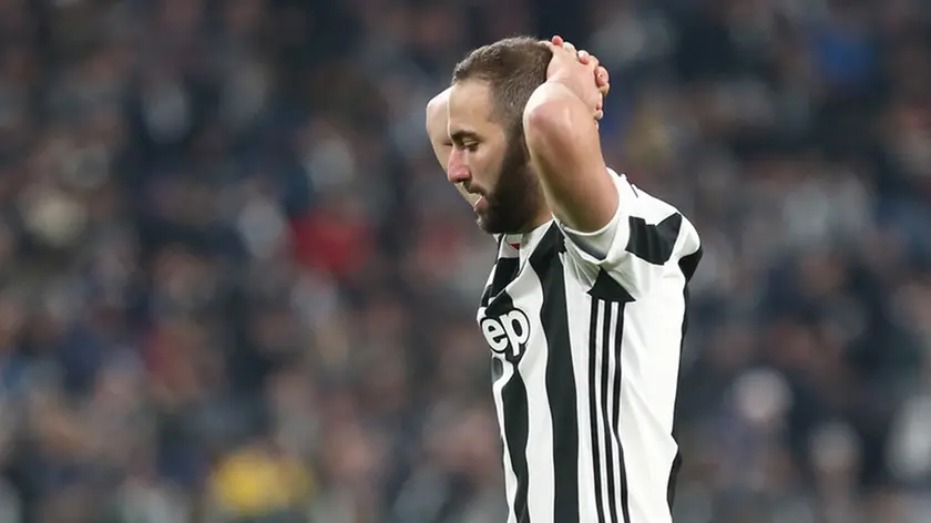 13.12.2018 - Torino - Champions League - Juventus-Tottenham nella foto: la delusione di Gonzalo Higuain