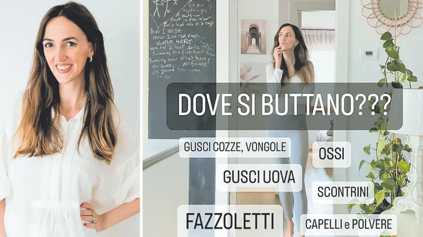 La foto-copertina del video pubblicato su Instagram dall’influencer udinese Federica Braidotti (a sinistra un suo ritratto) che collabora con Net