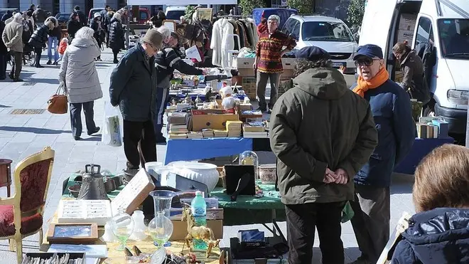 Udine Marzo 2013. Mercatino in Piazza XX Settembre. Telefoto Copyright Petrussi Foto Press / Petrussi Diego