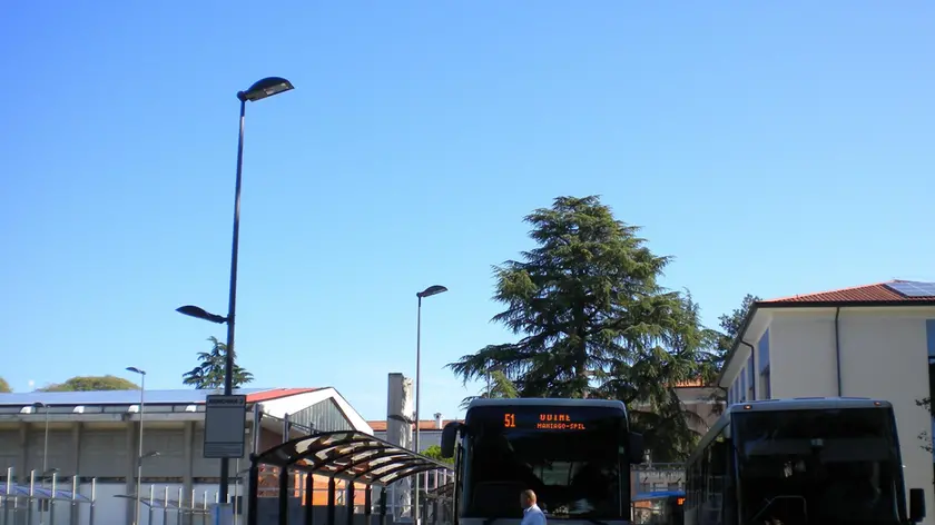 L’autostazione di Spilimbergo dove è avvenuta l’aggressione