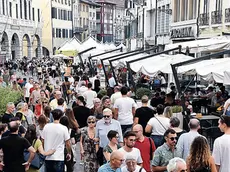 Un’immagine di via Mercatovecchio nella 29ª edizione di Friuli Doc © Foto Petrussi