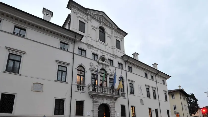 Udine 03 gennaio 2014.Palazzo della Provincia di Udine..Copyright Foto Petrussi / Ferraro Simone