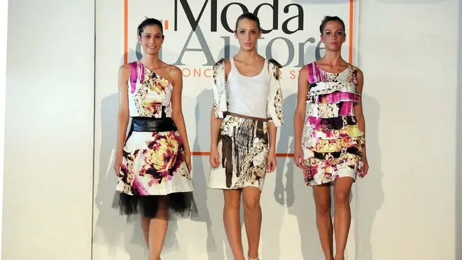 Lignano 2 Agosto 2013. Moda d'Autore, Sfilata e premiazione vincitore concorso Messaggero Veneto. Telefoto Copyright Petrussi Foto Press / Diego Petrussi