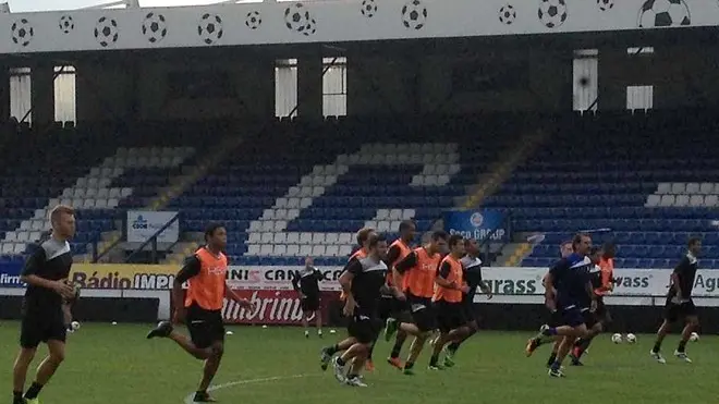 Liberec 28 Agosto 2013. Europa League,Slovan Liberec - Udinese. Allenamento di rifinitura Udinese. Telefoto Copyright Petrussi Foto Press