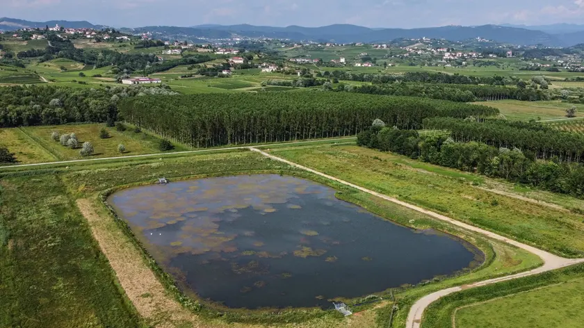 Il laghetto realizzato dal Consorzio di bonifica a Zegla Foto Petrussi e Bonaventura