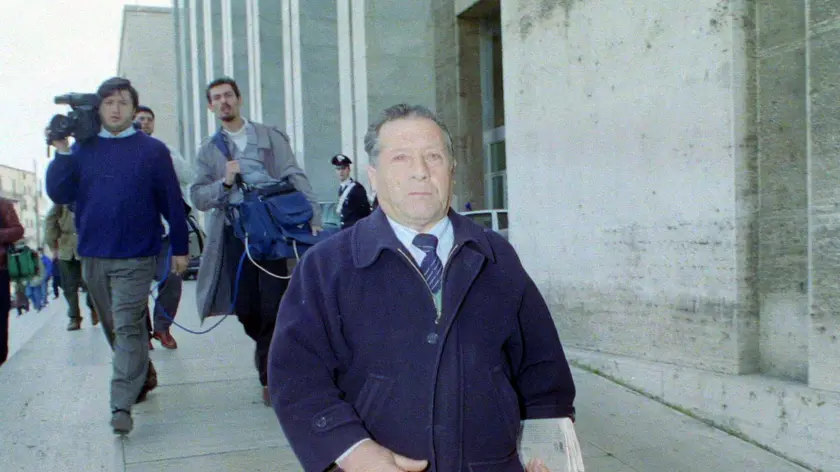 Una foto di archivio di Gaetano Riina, fratello del boss mafioso Totò, arrestato oggi 1 luglio 2011 dai carabinieri . Gaetano Riina è considerato il nuovo capo del mandamento di Corleone. ANSA/ FRANCO LANNINO