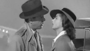 Un'immagine del film Casablanca