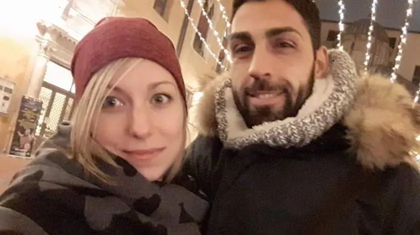 Sabrina Flebus accanto al marito Gianfranco