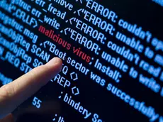 Computer security concept. Virus in program code; Shutterstock ID 35108119; PO: aol; Job: production; Client: drone