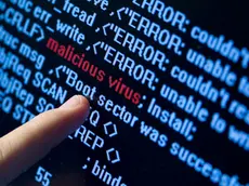Computer security concept. Virus in program code; Shutterstock ID 35108119; PO: aol; Job: production; Client: drone