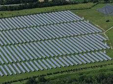 Il grande parco fotovoltaico nel Manzanese. In tutta la regione sono stati già autorizzati 1000 ettari di fotovoltaico o agrivoltaico