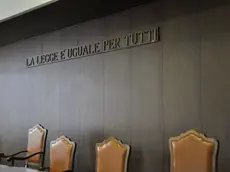 Aosta: aula del Palazzo di giustizia