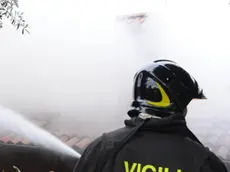 Spessa 24 Dicembre 2011 azienda agricola in fiamme Copyright PFP/Turco