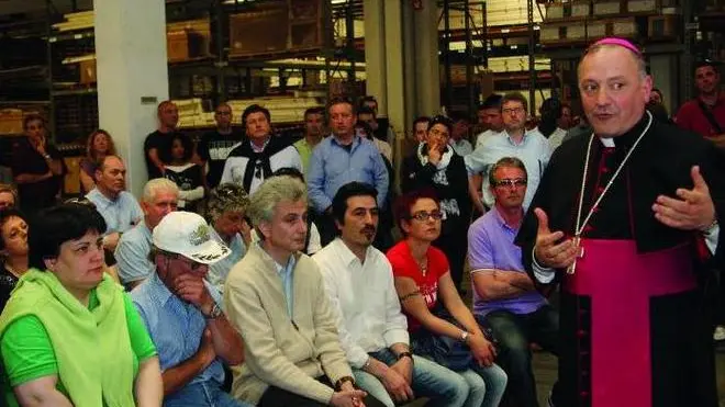 FOTO MISSINATO - VESCOVO IN VISITA ALLA FLORIDA