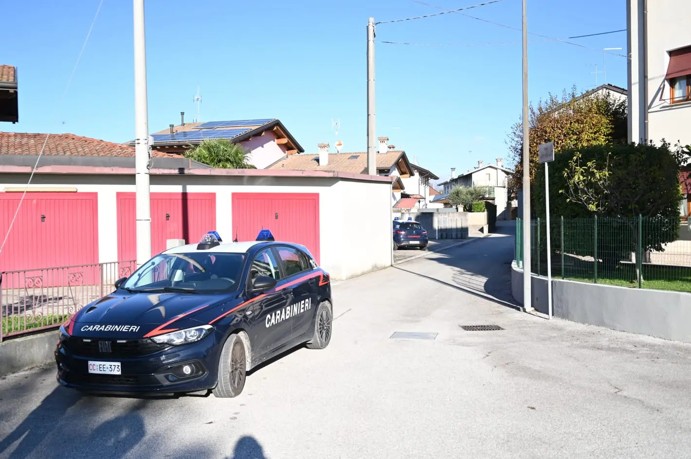 I carabinieri accorsi a Castions di Zoppola