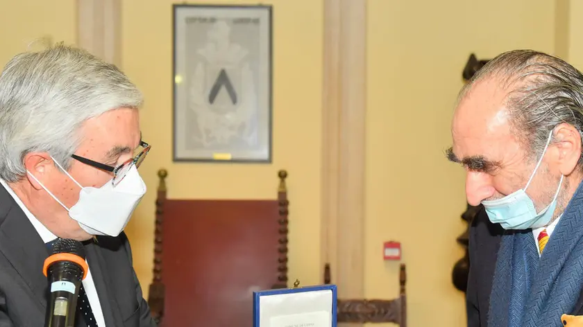 Udine 06 novembre 2020 Consegna targa Pierino Pizzaiolo ©Foto Petrussi