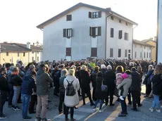 Un momento del flash mob a San Daniele