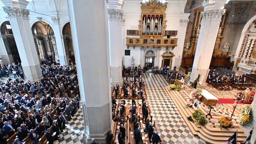 La commemorazione in Duomo a Udine per Gianpietro Benedetti (Foto Petrussi)