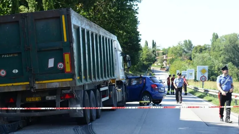 Pagnacco 31 Luglio 2015 incidente mortale © Petrussi Foto Press Turco Massimo