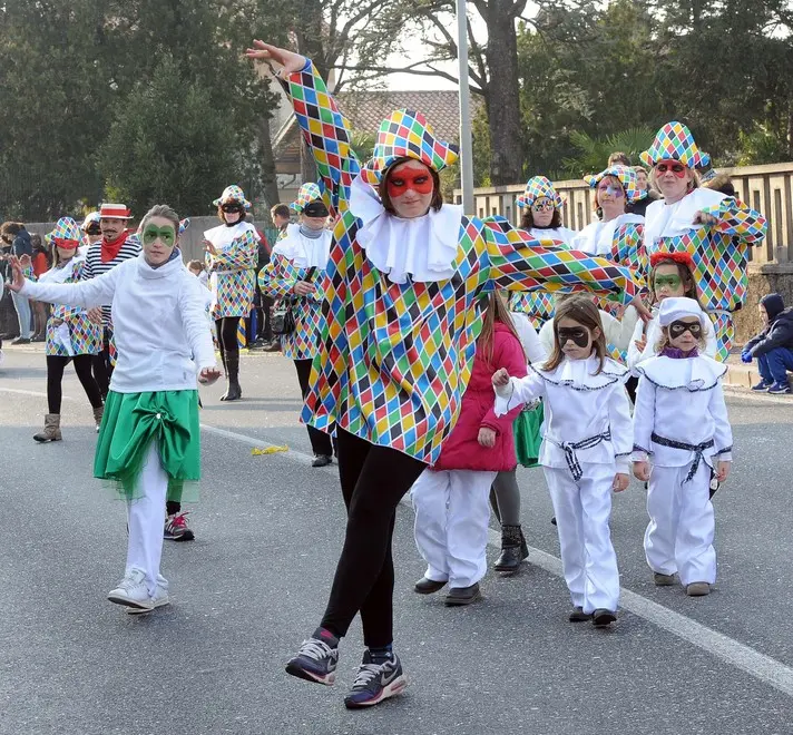 Remanzacco 21 Febbraio 2016. Mascherata di carnevale. Petrussi Foto Press