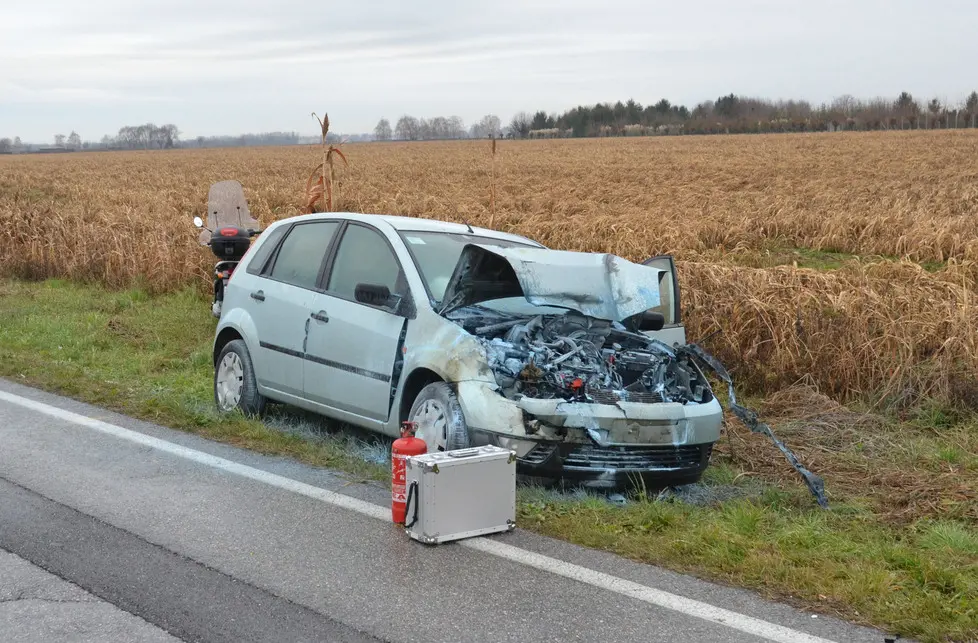 San Daniele del Friuli 09 gennaio 2016 incidente © Petrussi Foto Press -Turco Massimo