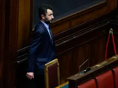 Il deputato Emanuele Pozzolo, durante i lavori della Camera dei Deputati sulla legge per i teatri italiani, Roma 3 aprile 2024. ANSA/FABIO FRUSTACI
