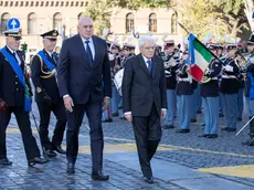 Il Presidente della Repubblica Sergio Mattarella in occasione della deposizione di una corona d’alloro sulla Tomba del Milite Ignoto nella ricorrenza del Giorno dell’Unità Nazionale e Giornata delle Forze Armate (foto di Francesco Ammendola - Ufficio per la Stampa e la Comunicazione della Presidenza della Repubblica)
