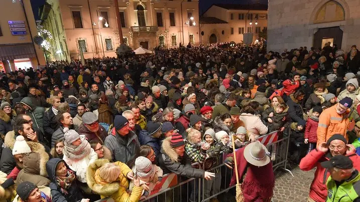 Cividale 6 Gennaio 2019. Befana dal Campanile. © Foto Petrussi