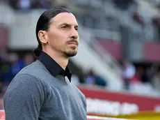 Milan's Zlatan Ibrahimovic during the italian Serie A soccer match Torino FC vs AC Milan at the Olimpico Grande Torino Stadium in Turin, Italy, 18 May 2024 ANSA/ALESSANDRO DI MARCO