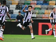 Il brasiliano Brenner, match-winner contro il Como (foto Petrussi)