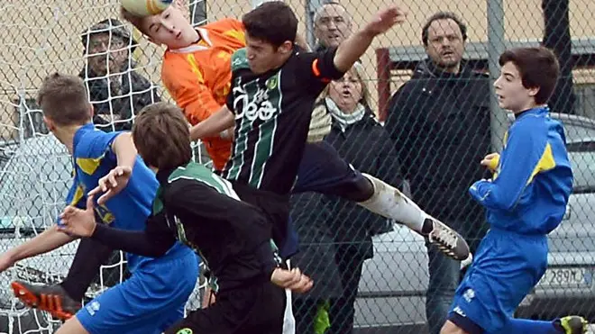 Udine 10 Marzo 2013. Calcio Giovanissimi. Udine-Pordenone. Telefoto copyright Petrussi Foto Press