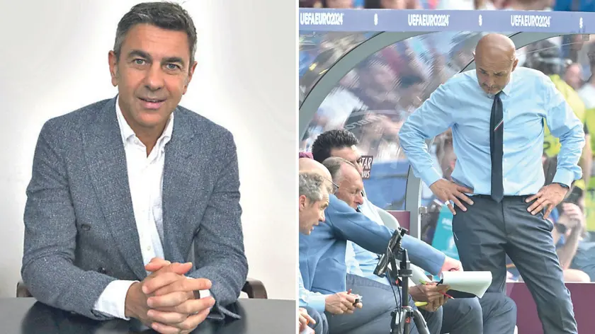 Alessandro Costacurta, classe 1966, e Luciano Spalletti, allenatore della nazionale italiana