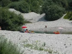 Bumbaca Gorizia 13.07.2013 Gradisca spiaggia Isonzo beacha Fotografia di Pierluigi Bumbaca