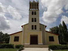 epa09999601 The St. Francis Catholic Church a day after an attack by gunmen on worshippers during a Sunday service mass in Owo, Ondo state, Nigeria, 06 June 2022. According to Ondo state authorities over 50 people were killed and numerous others injured in the attack on the St. Francis Catholic church in Owo town, southwest Nigeria, during Pentecost Sunday mass on 05 June 2022. EPA/STRINGER