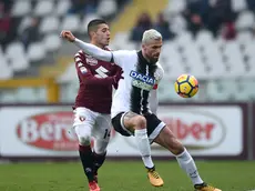CAMPO, 11.2.18, Torino, stadio Olimpico Grande Torino, Serie A, TORINO-UDINESE, nella foto: Iago Falque, Valon Behrami