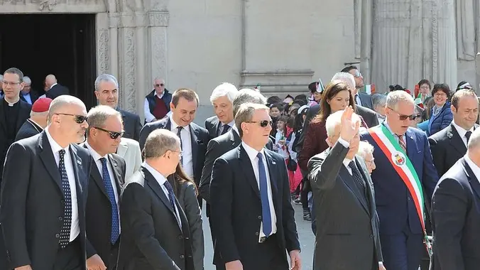 Gemona 6 maggio 2016. Visita Presidente Mattarella. © Foto Petrussi / Petrussi Diego