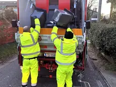 Udine 3 dicembre 2019. Net raccolta differenziata carta. © Foto Petrussi