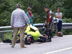 Forni di Sopra 25 Giugno 2011. Incidenrte moto. Telefoto Copyright Foto PFP