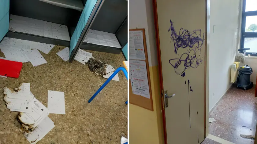 Gli interni della scuola media di San GIorgio di Nogaro