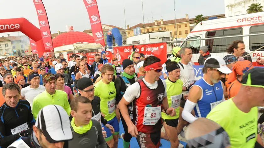 Palmanova 19 NOVEMBRE 2017 mezza maratonina partenza e primi arrivati. Petrussi Foto Press - Maiimo Turco